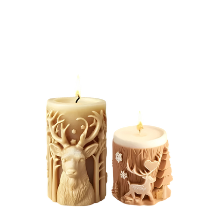 Silikonform for Lys – 3D Støpeform | Perfekt for Håndlagde Lys og Dekorasjoner