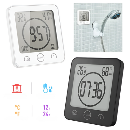 Vanntett Dusjklokke – Praktisk Timer | Perfekt for Badet
