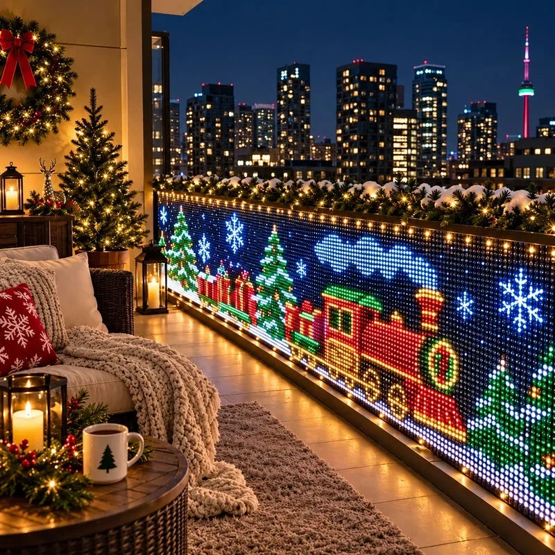 LED-lysgardin med 400 individuelt styrbare lys og app-styring