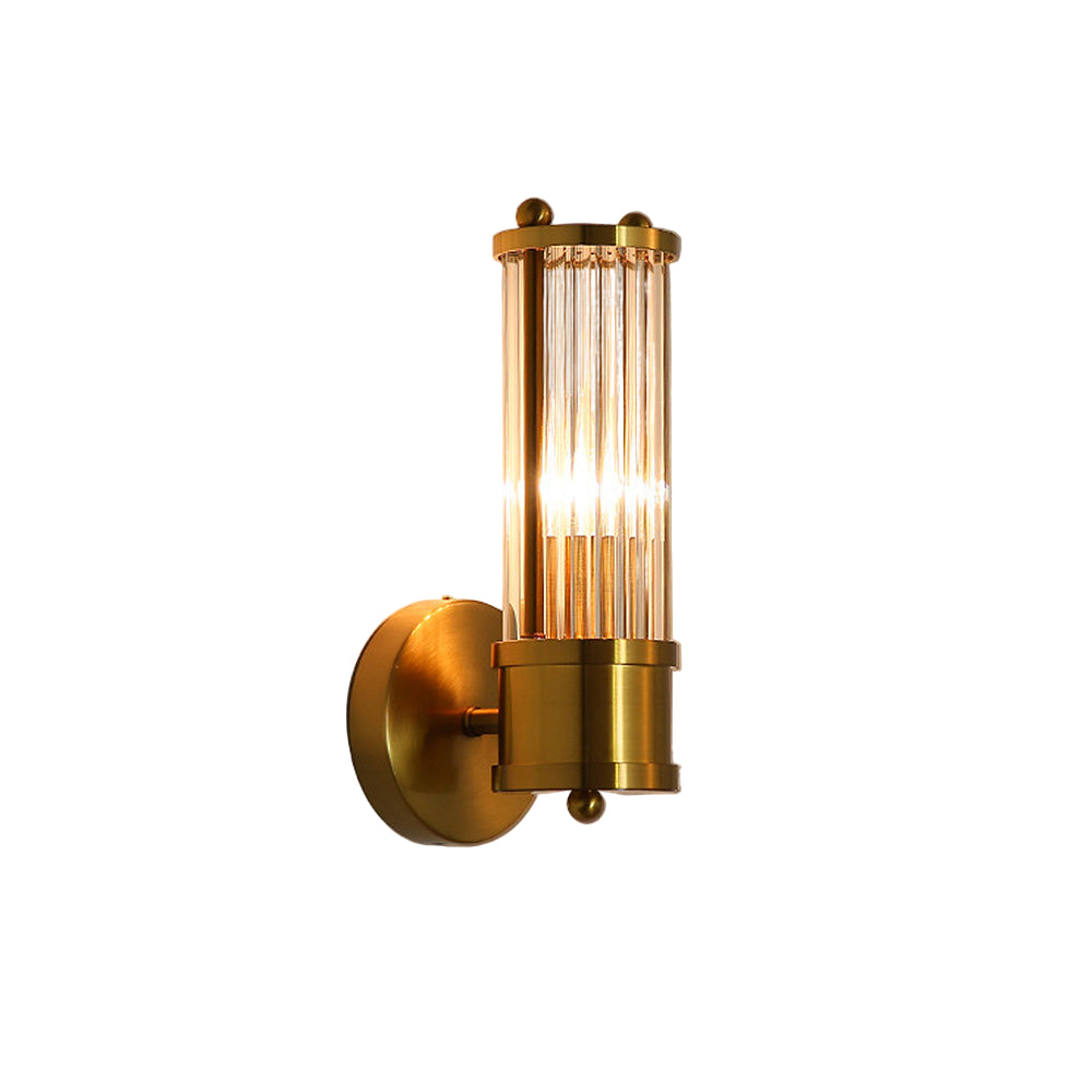 Klassisk LED-vegglampe med gullglans og varmt lys til stue og soverom