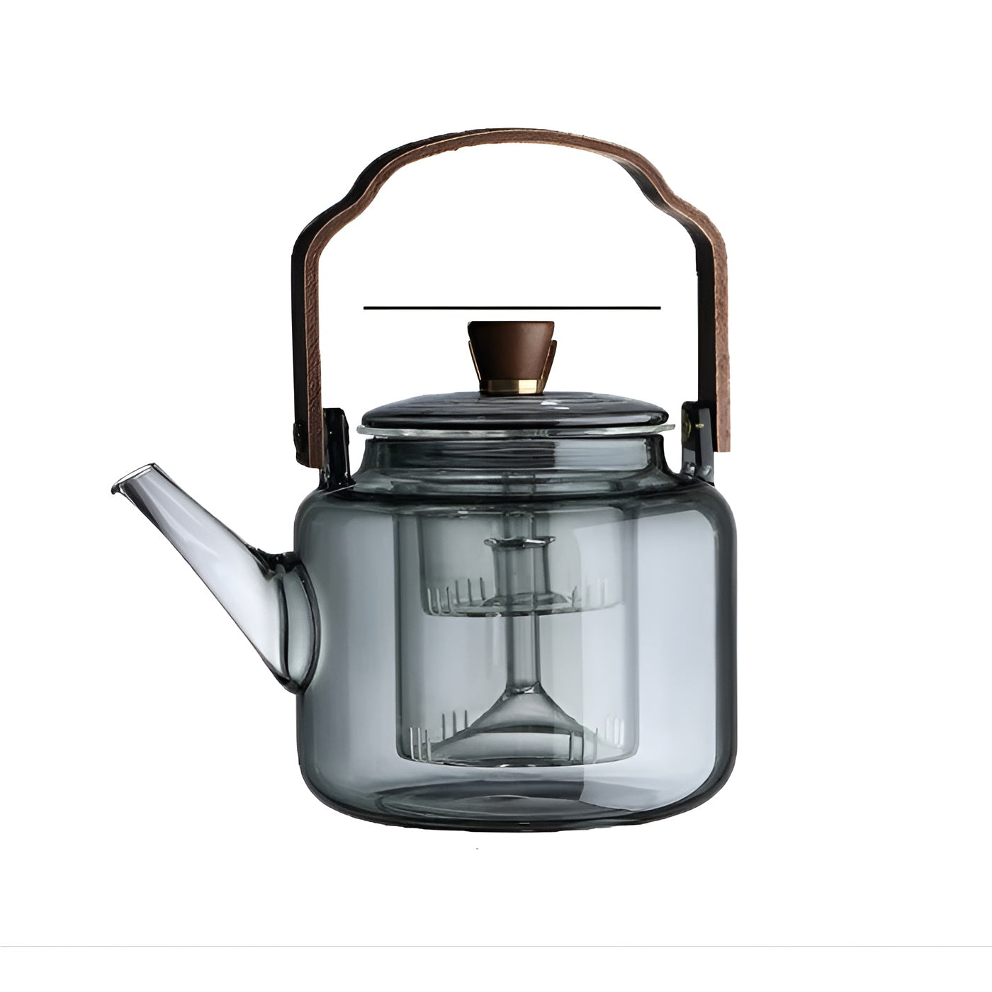 Glasstekanne med Sil og Tre­lokk – Elegant og Dekorativ | 1,2 L Perfekt for Løs Te - Rauch