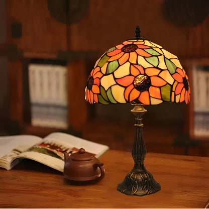 Barocke Tischlampe – Handgefertigt mit Buntglas | Dekorative Beleuchtung für Ihr Zuhause und Ihr Büro