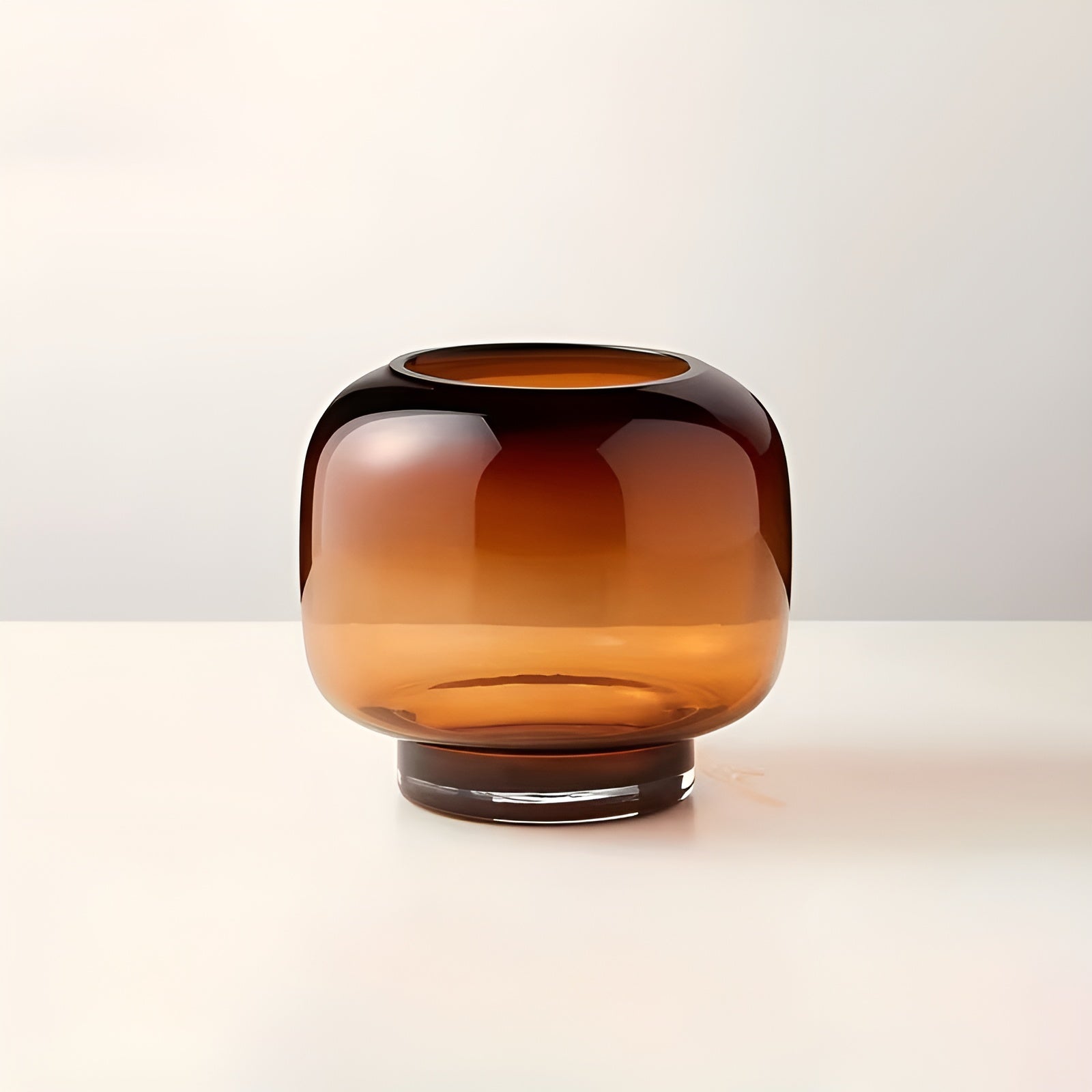 Håndblåst Glassvase – Minimalistisk Og Dekorativ | Gjennomsiktig Design For Blomster Hydroponikk Og Moderne Hjem