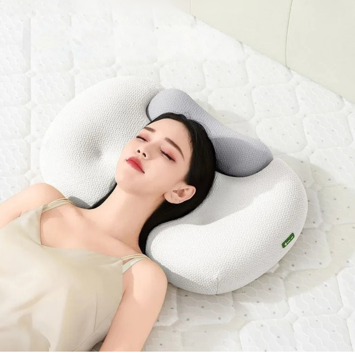 Nackenkissen aus Memory-Schaumstoff – Ergonomisches orthopädisches Konturstützkissen Bettkissen zur Linderung von