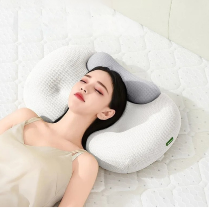 Nackenkissen aus Memory-Schaumstoff – Ergonomisches orthopädisches Konturstützkissen Bettkissen zur Linderung von