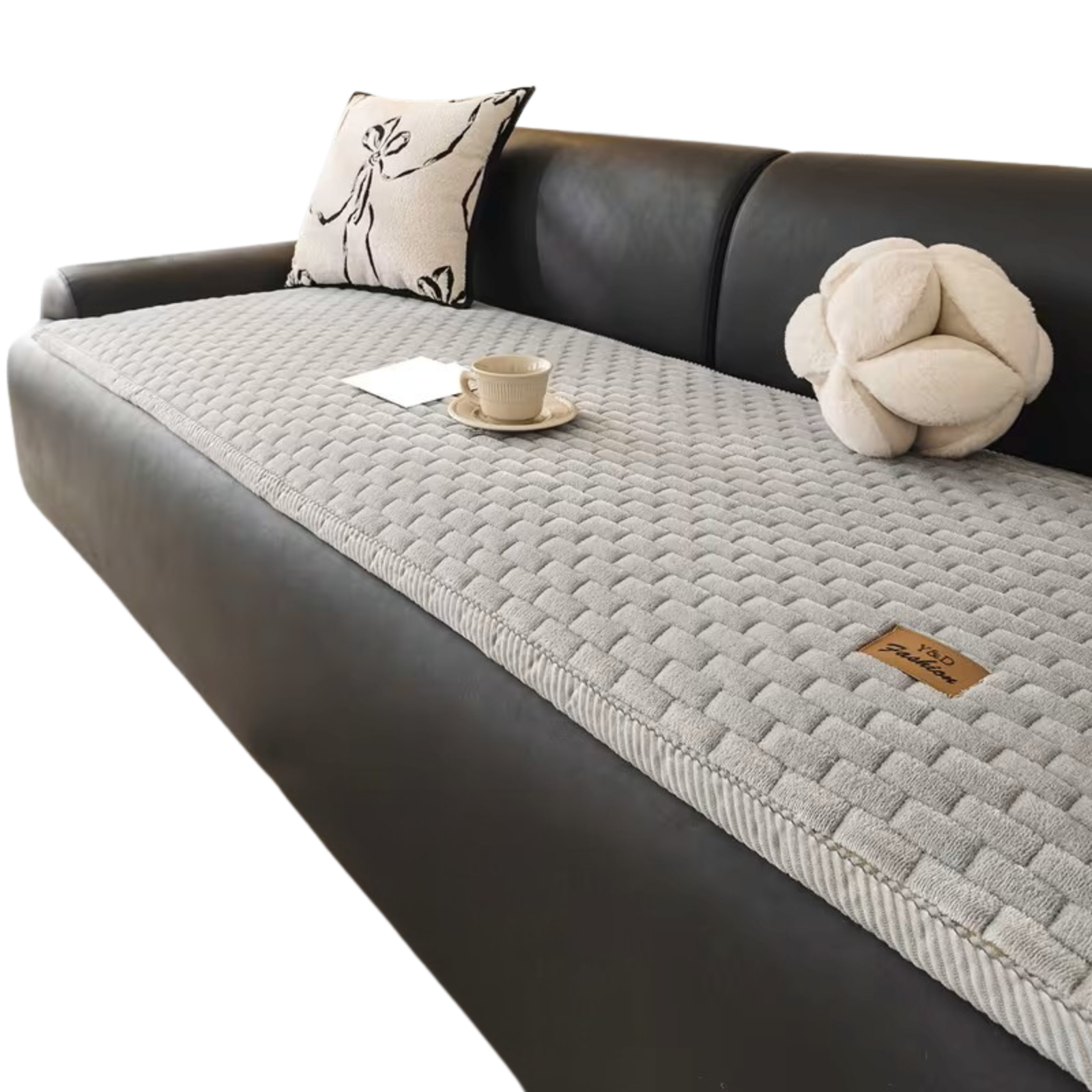 Vattert Sofatrekk i Plysj – Ekstra Tykt og Mykt | Varmt, Sklisikkert og Beskyttende