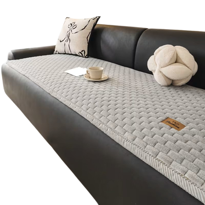 Vattert Sofatrekk i Plysj – Ekstra Tykt og Mykt | Varmt, Sklisikkert og Beskyttende