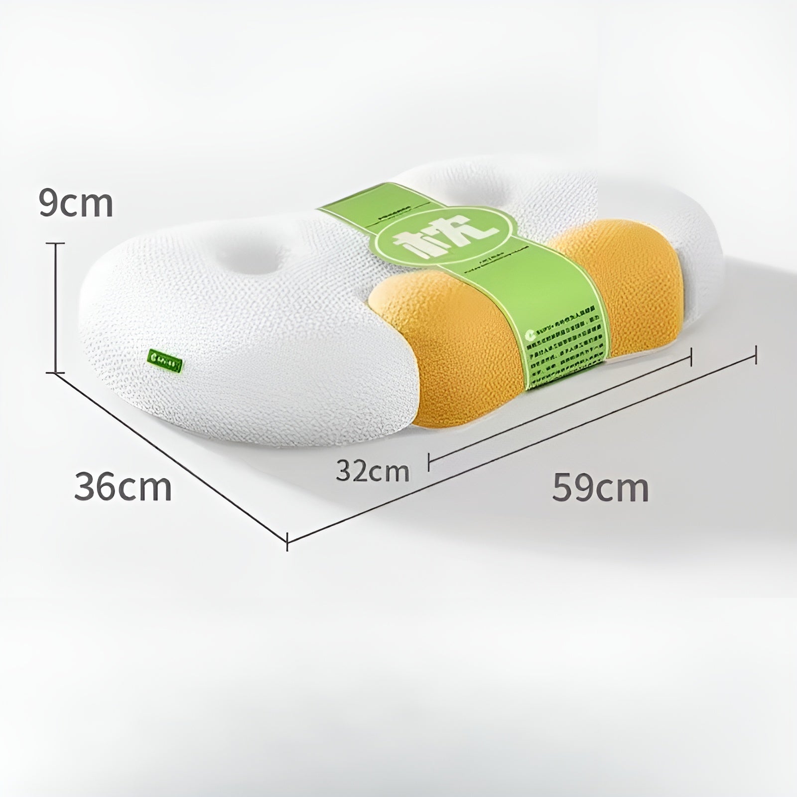 Nackenkissen aus Memory-Schaumstoff – Ergonomisches orthopädisches Konturstützkissen Bettkissen zur Linderung von