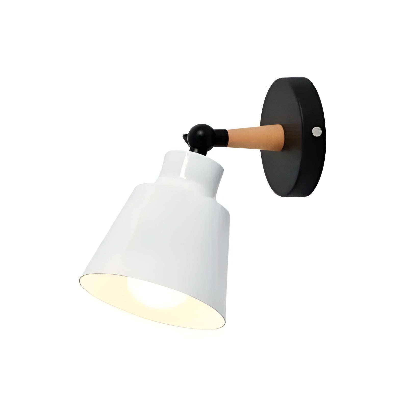Vegglampe i Massivt Tre – Minimalistisk og Dekorativ | Perfekt for Soverom og Gang
