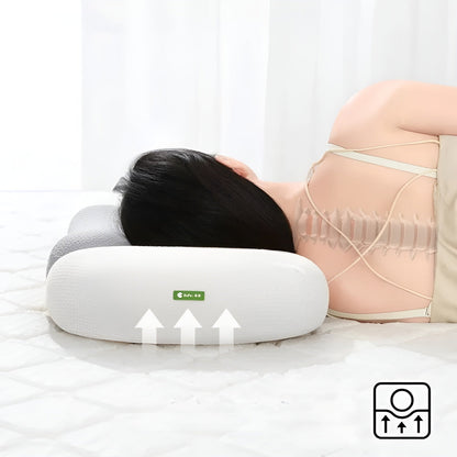 Nackenkissen aus Memory-Schaumstoff – Ergonomisches orthopädisches Konturstützkissen Bettkissen zur Linderung von