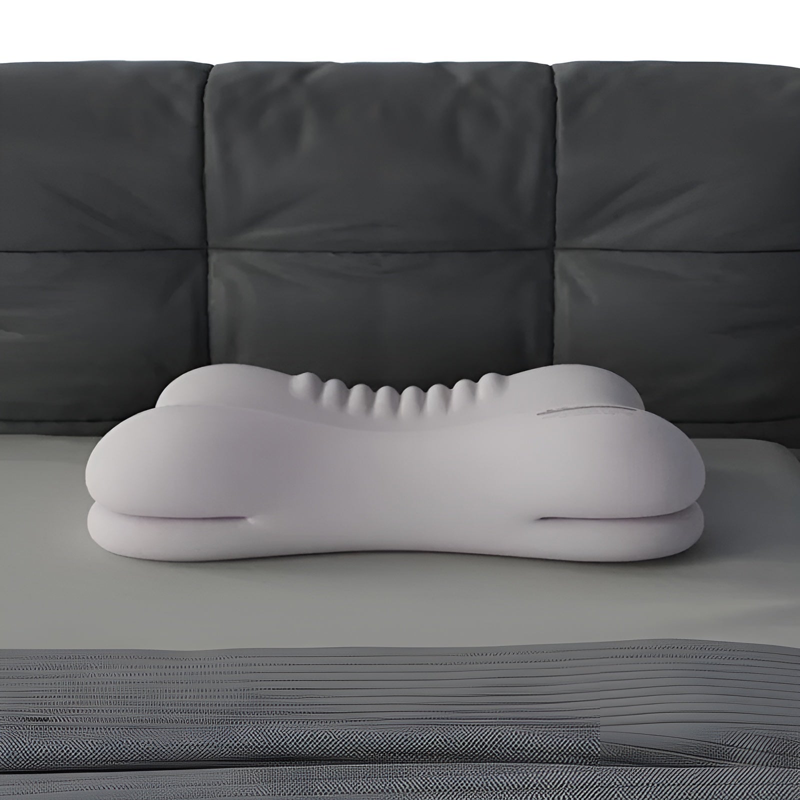 Ortopedisk Memory Foam-pute – Ergonomisk Støtte og Trykkavlastning | For Dyp og Avslappende Søvn - 50.5x30x10.5cm / Grå