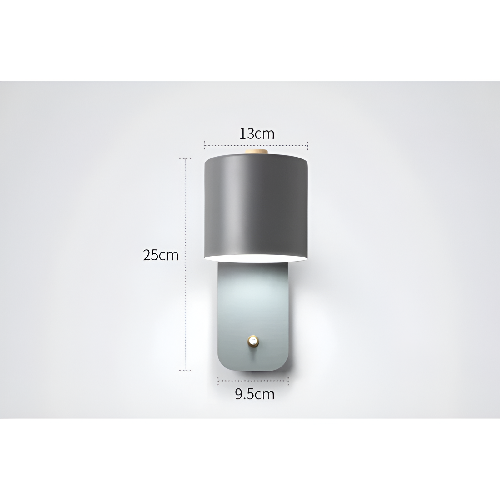 Vegglampe med LED – Stilren og Praktisk | Med Bryter for Stue og Gang