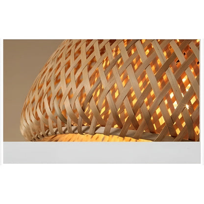 Rattan Taklampe – Dekorativ og Naturlig | Perfekt for Stue og Spisestue