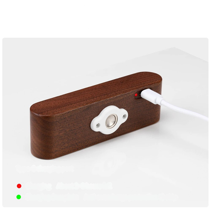 Nattbordslampe med Hylle – Naturlig Lys og Praktisk Oppbevaring | Perfekt for Soverommet