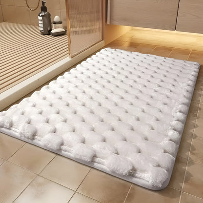 Sklisikker badematte med Minneskum – Ekstra myk og sklisikker | Ideell for Baderom, Soverom og Seng