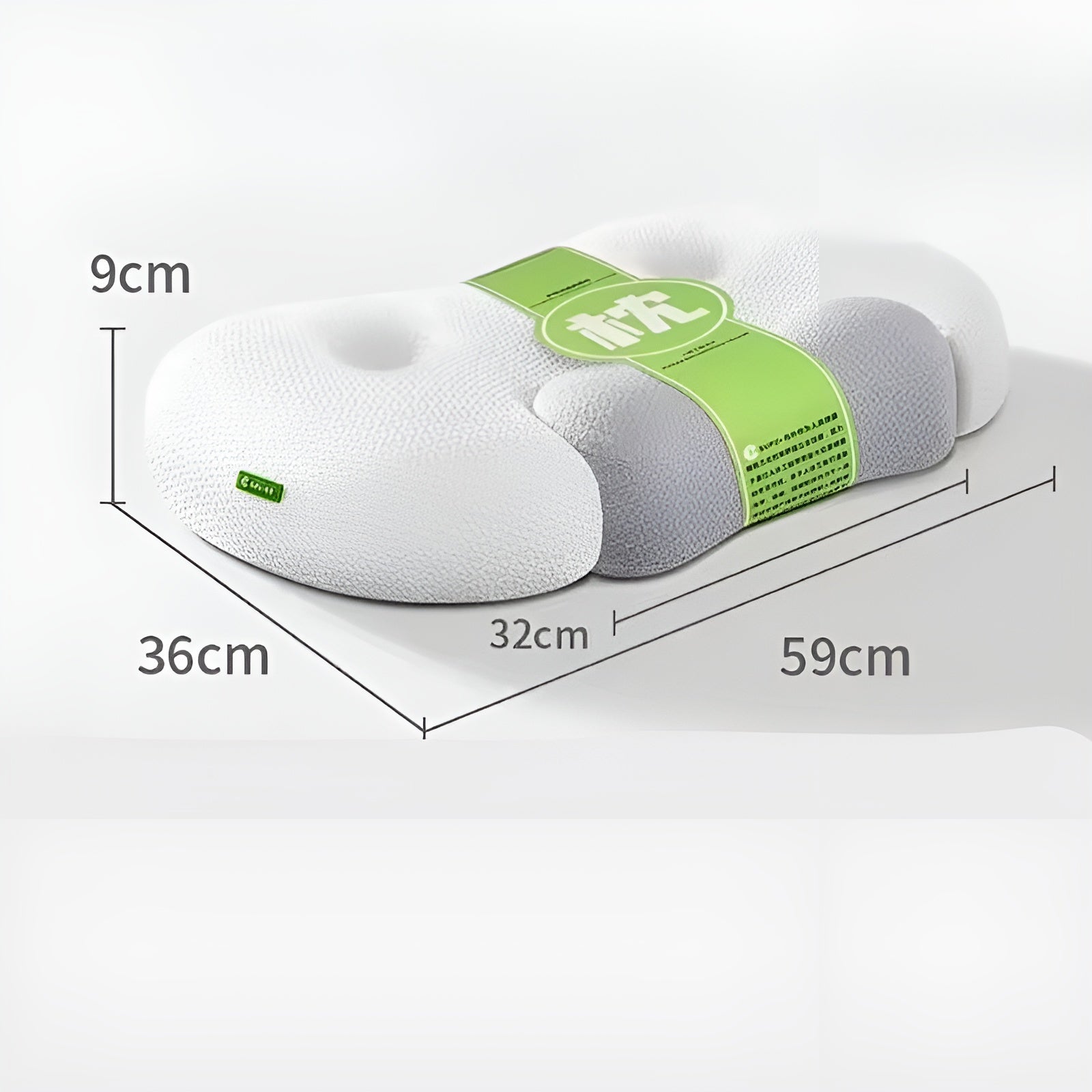 Nackenkissen aus Memory-Schaumstoff – Ergonomisches orthopädisches Konturstützkissen Bettkissen zur Linderung von