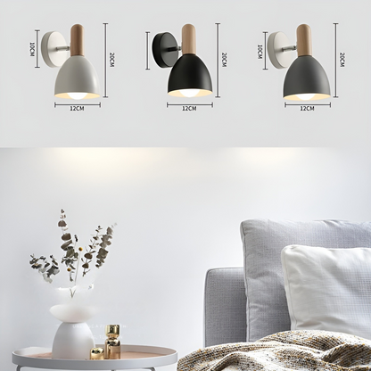 Vegglampe i Naturtre – Gir Varm Belysning | Perfekt til Soverom og Hytte