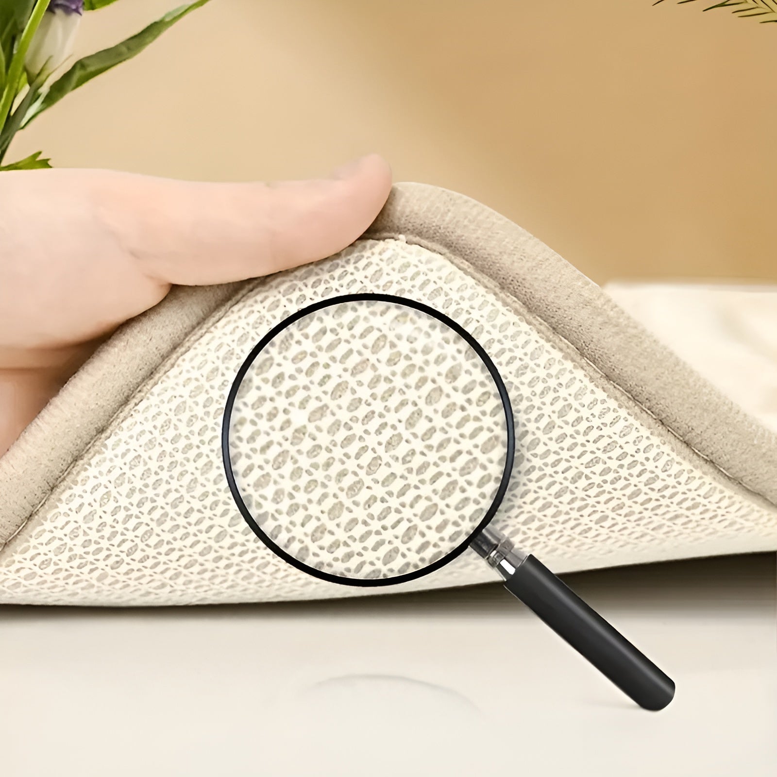 Geometrisk Badematte – Myk og Skli­sikker | Superabsorberende og Hurtigtørkende