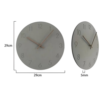 Veggklokke i Tre – Minimalistisk og Dekorativt | Perfekt for Moderne Hjem