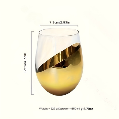 Stiløse Rødvinsglass – Elegant Geometrisk Design | Komfortabelt og Stabilt i Hånden