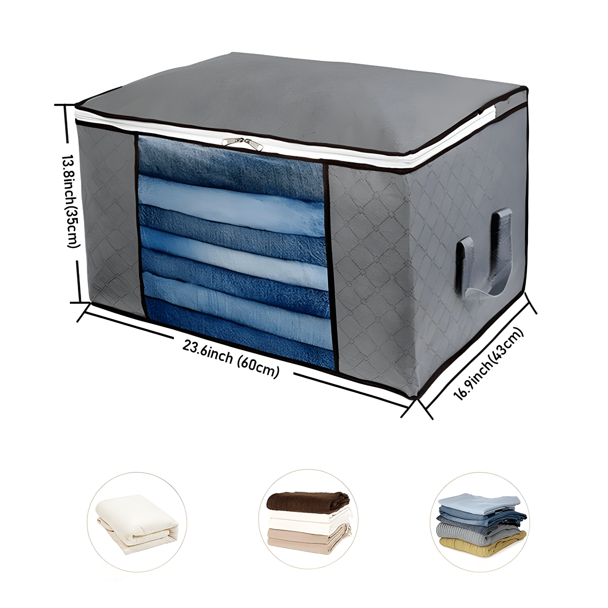 Iselys -  Sammenleggbar Klesorganiser I Stoff