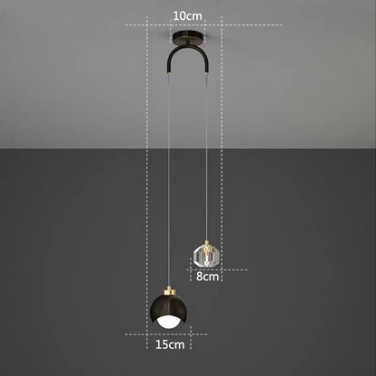 Krystall-pendellampe – Elegant Skandinavisk Design | Perfekt for Stue, Soverom og Spisestue