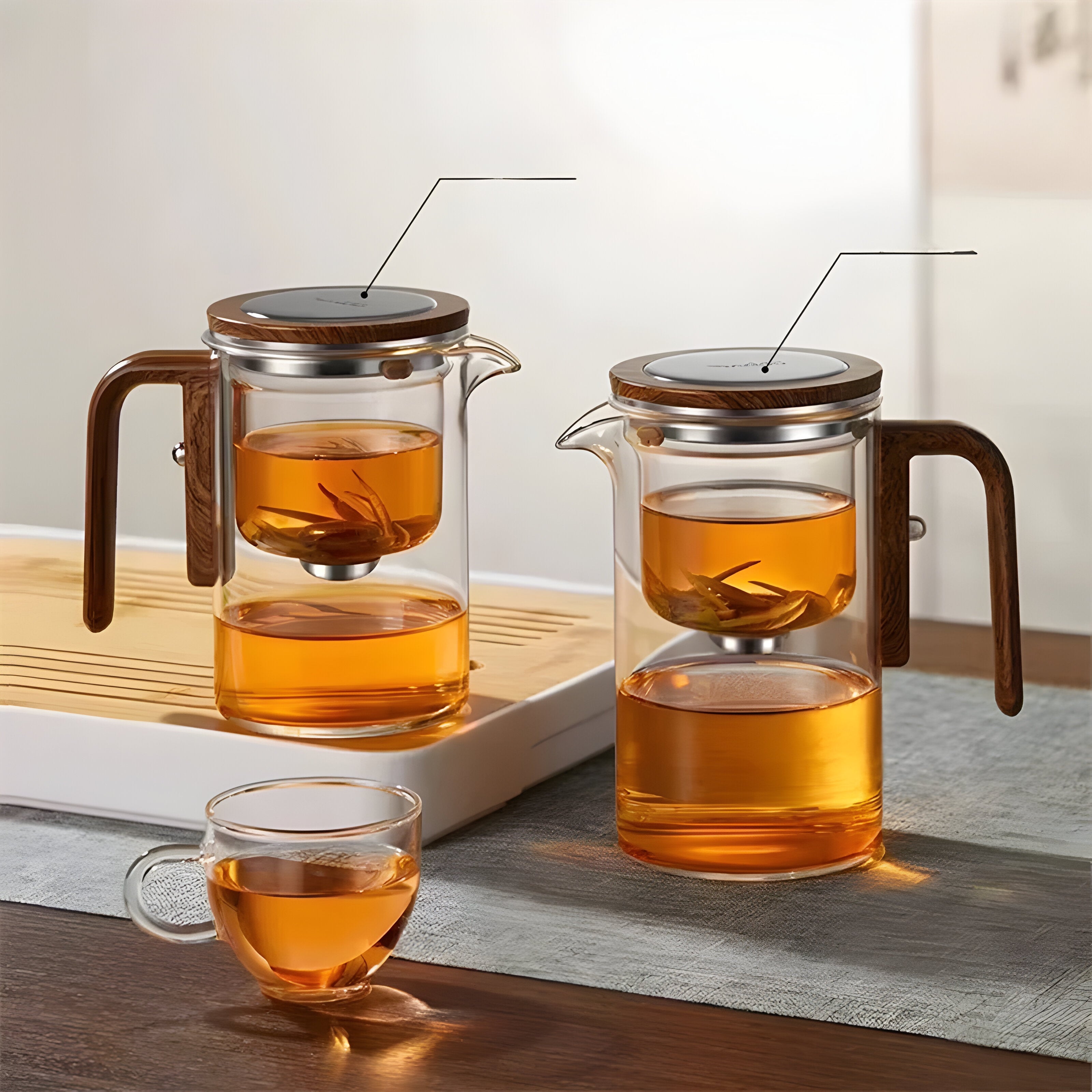 Drikka – Glass Tekanne Med Magnetisk Sil