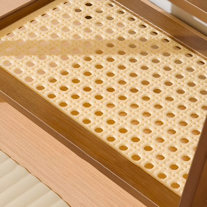 Krydderstativ I Bambusimitasjon- Kjøkkenstativ I 2 Etasjer | Ideelt For Benkeplate Og Kaffehjørne