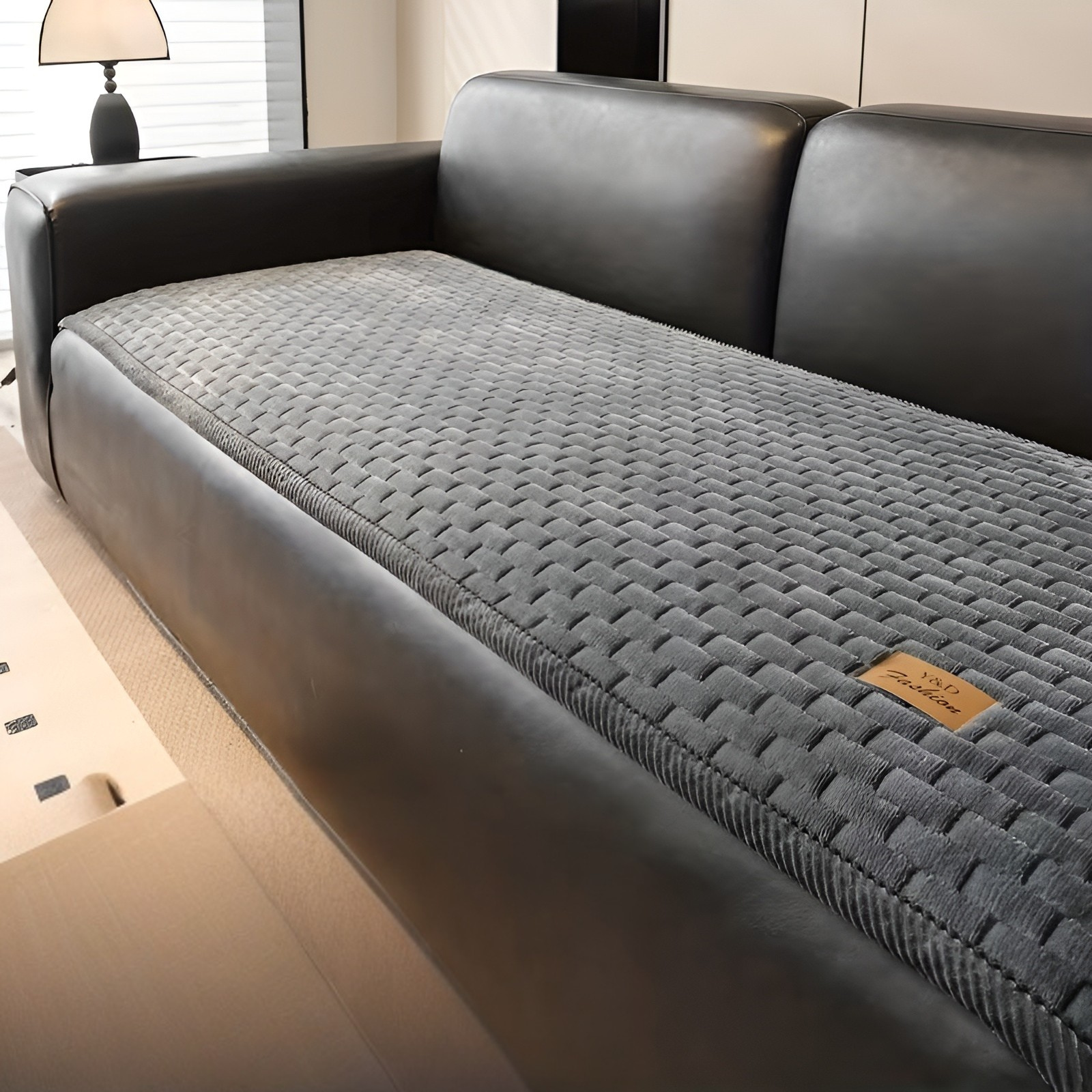 Vattert Sofatrekk i Plysj – Ekstra Tykt og Mykt | Varmt, Sklisikkert og Beskyttende