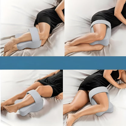 Kneepute For Sidesovere – Ergonomisk Og Justerbar | Avlastning For Knær Og Rygg - Grau - Reiseputer