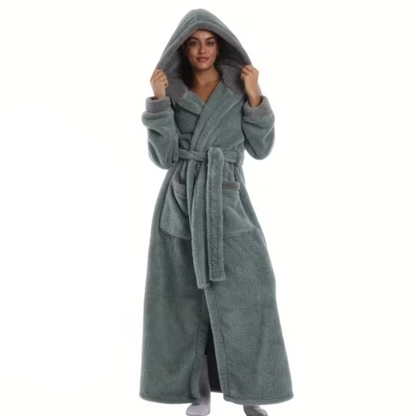 Lang Hettebadekåpe – Myk og Varm | Perfekt for Hjemmebruk og Reise