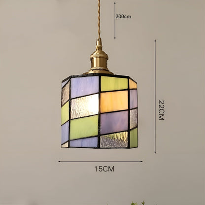 Europeisk Vintage Pendellampe – Stilig LED-pendellampe i tre og kobber | Med glasskuppel i design for stue og spisestue