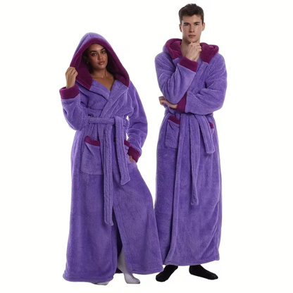 Lang Hettebadekåpe – Myk og Varm | Perfekt for Hjemmebruk og Reise