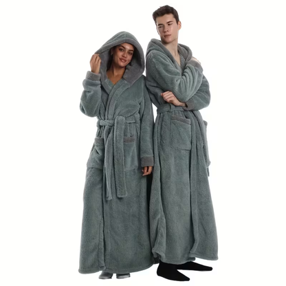 Lang Hettebadekåpe – Myk og Varm | Perfekt for Hjemmebruk og Reise