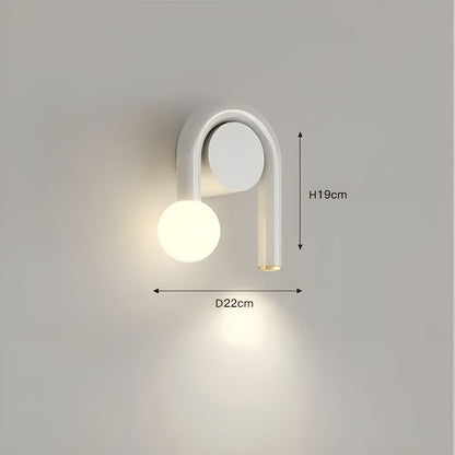 LED Vegglampe i U-form – Moderne og Dekorativ | Perfekt for Stue og Soverom
