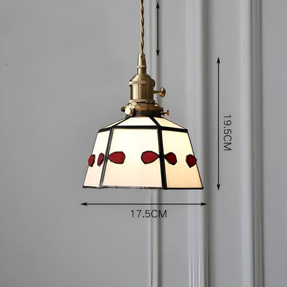 Europeisk Vintage Pendellampe – Stilig LED-pendellampe i tre og kobber | Med glasskuppel i design for stue og spisestue