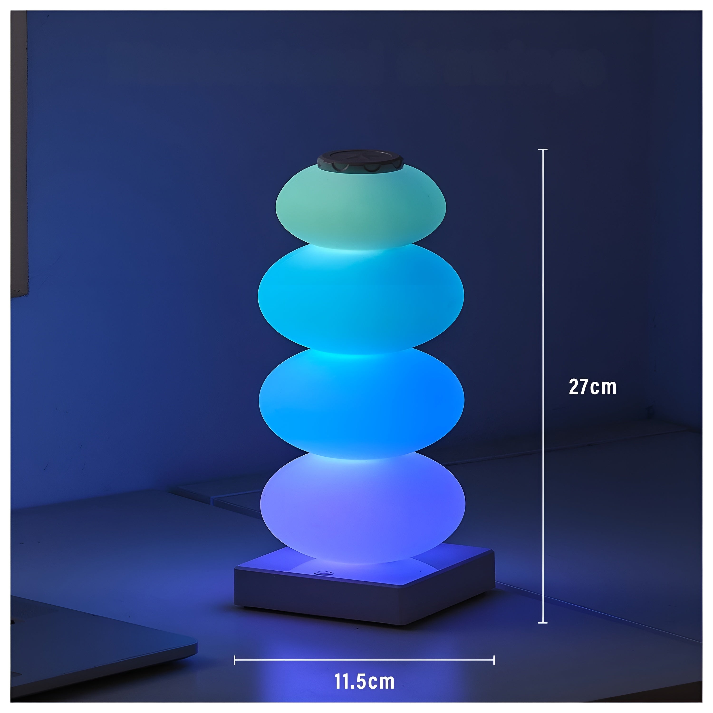 Nattbordlampe – Dimbar LED med 16 Farger | Touchkontroll og Stemningsfull Belysnin