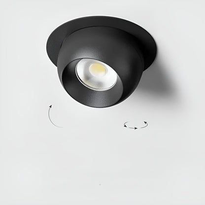 Rund LED-spotlampe – Moderne og Dekorativ | Perfekt for Stue og Innendørsbruk - 7W / Naturhvit / Svart - Lysarmaturer