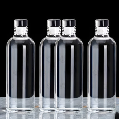 Drikkeflaske i Borosilikatglass – Lekkasjesikker og Lett | Perfekt for Kaffe Te og På Farten - 4 Stk - Vannflasker