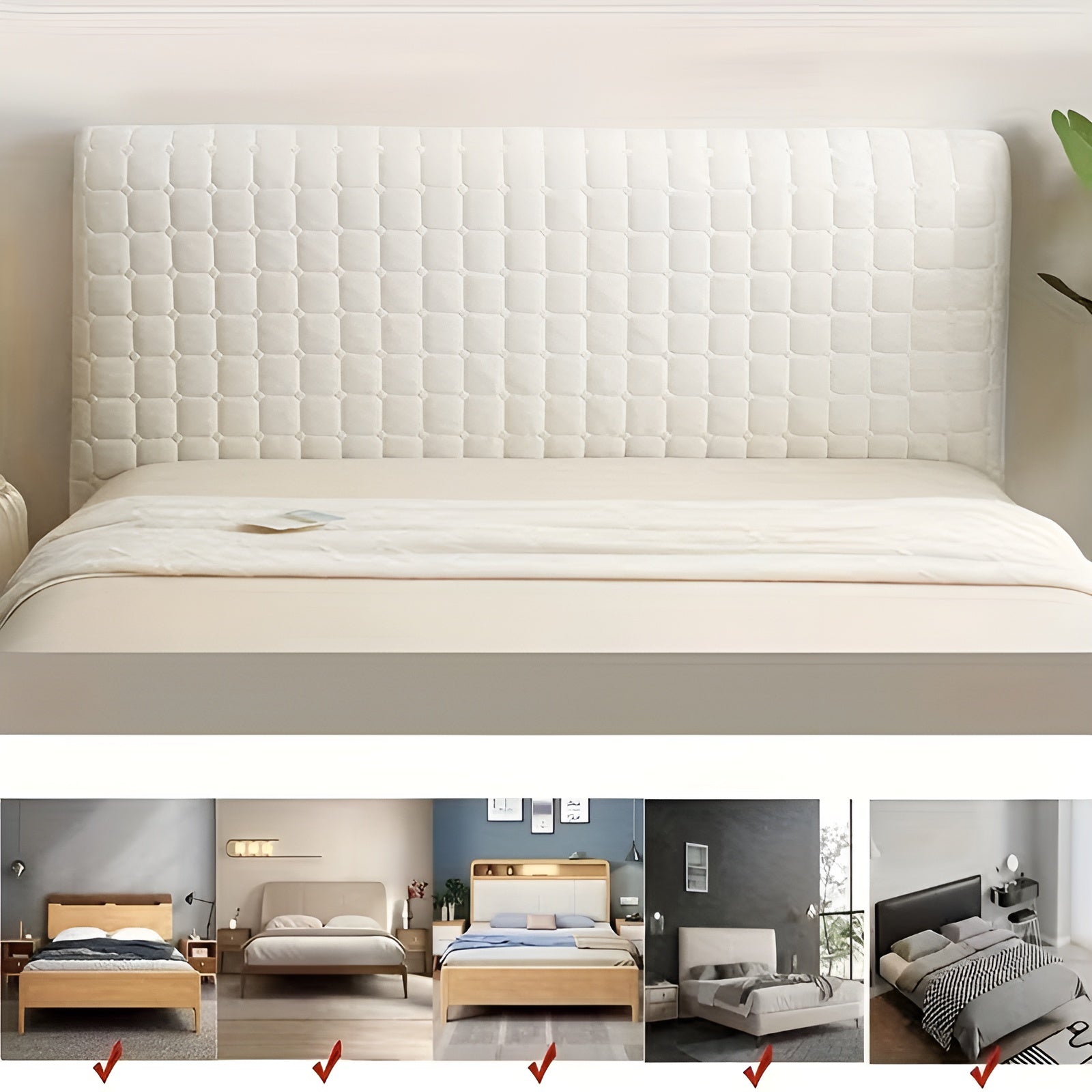 Polstret Sengegavltrekk – Ekstra Tykt og Mykt | Beskyttende og Komfortabelt for Seng