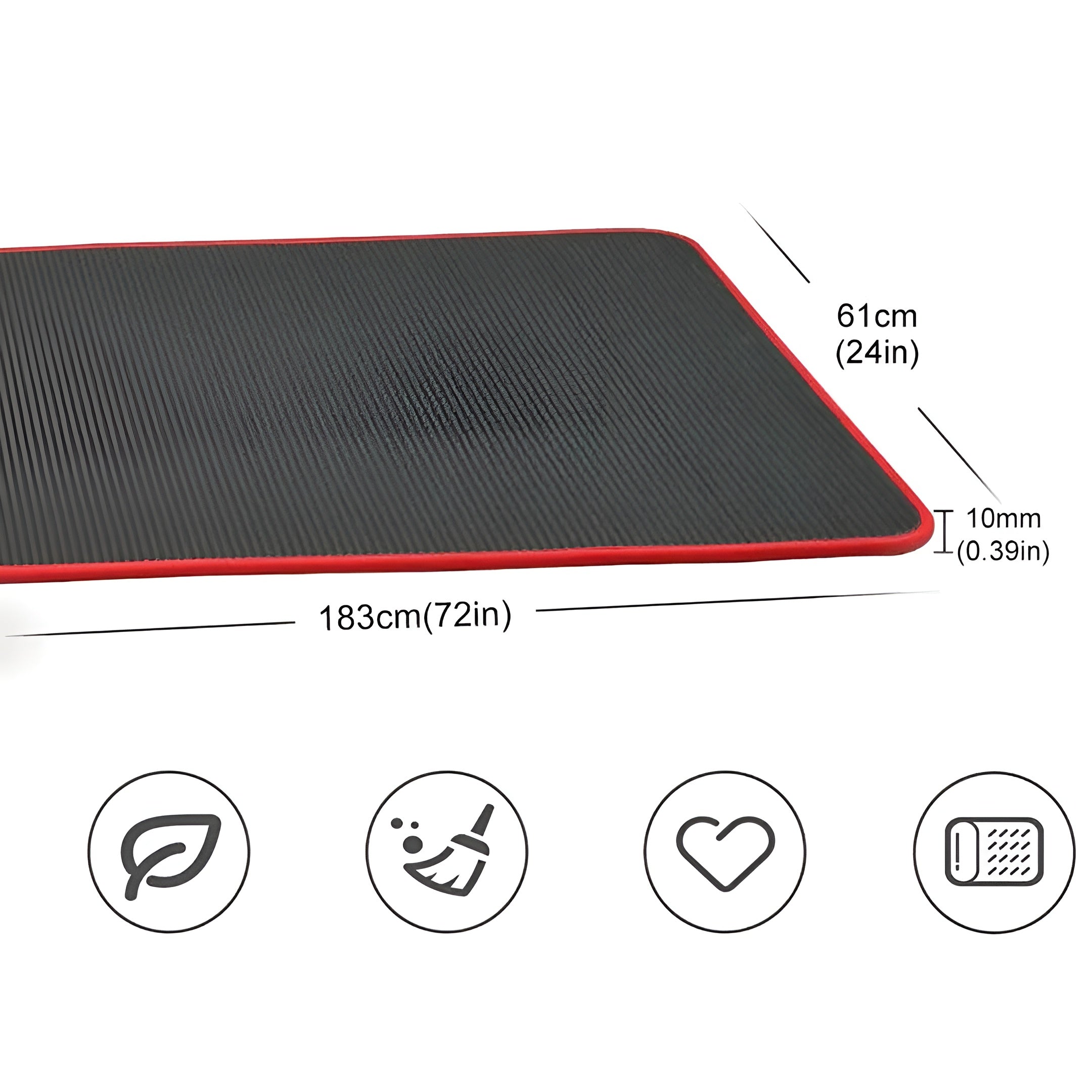 Sklisikker Yogamatte – Ekstra Tykk og Skånsom mot Ledd | Perfekt for Hjem og Studio