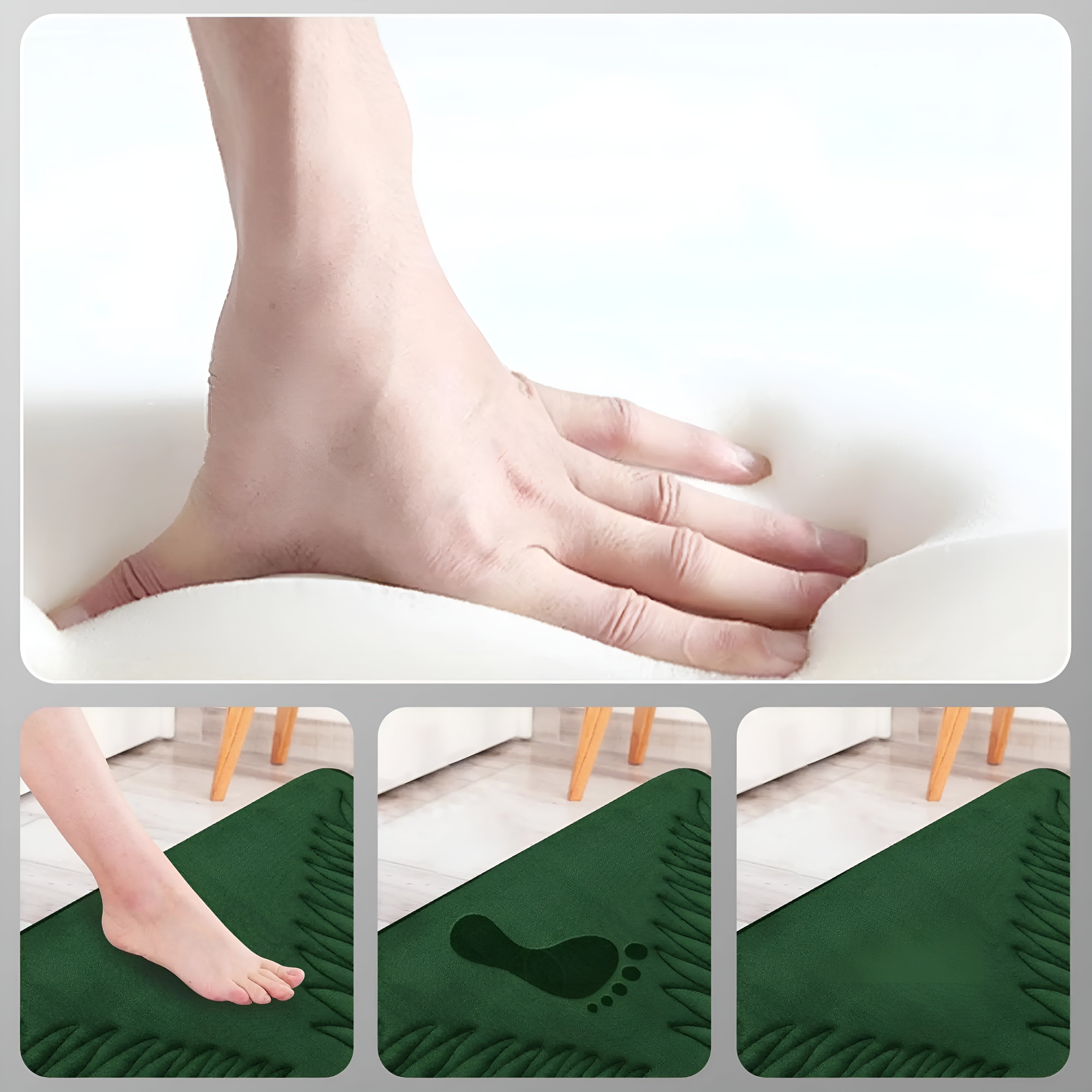 Mote Badematte – Myk og Skli­sikker | Saug­sterk og Hurtigtørkende