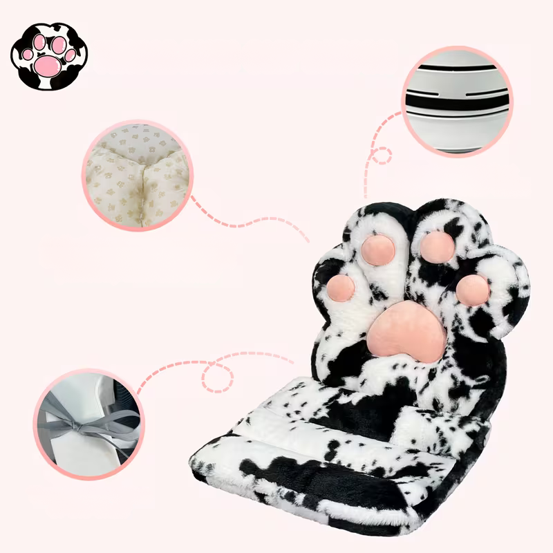 L-formet Kattepotepude – Myk og Koselig | Perfekt for Gamingstol og Sofa