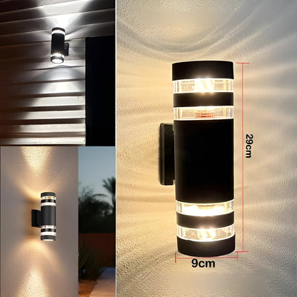 LED Utendørs Vegglampe – Moderne Opp- og Nedlys | Vanntett for Hage og Balkong