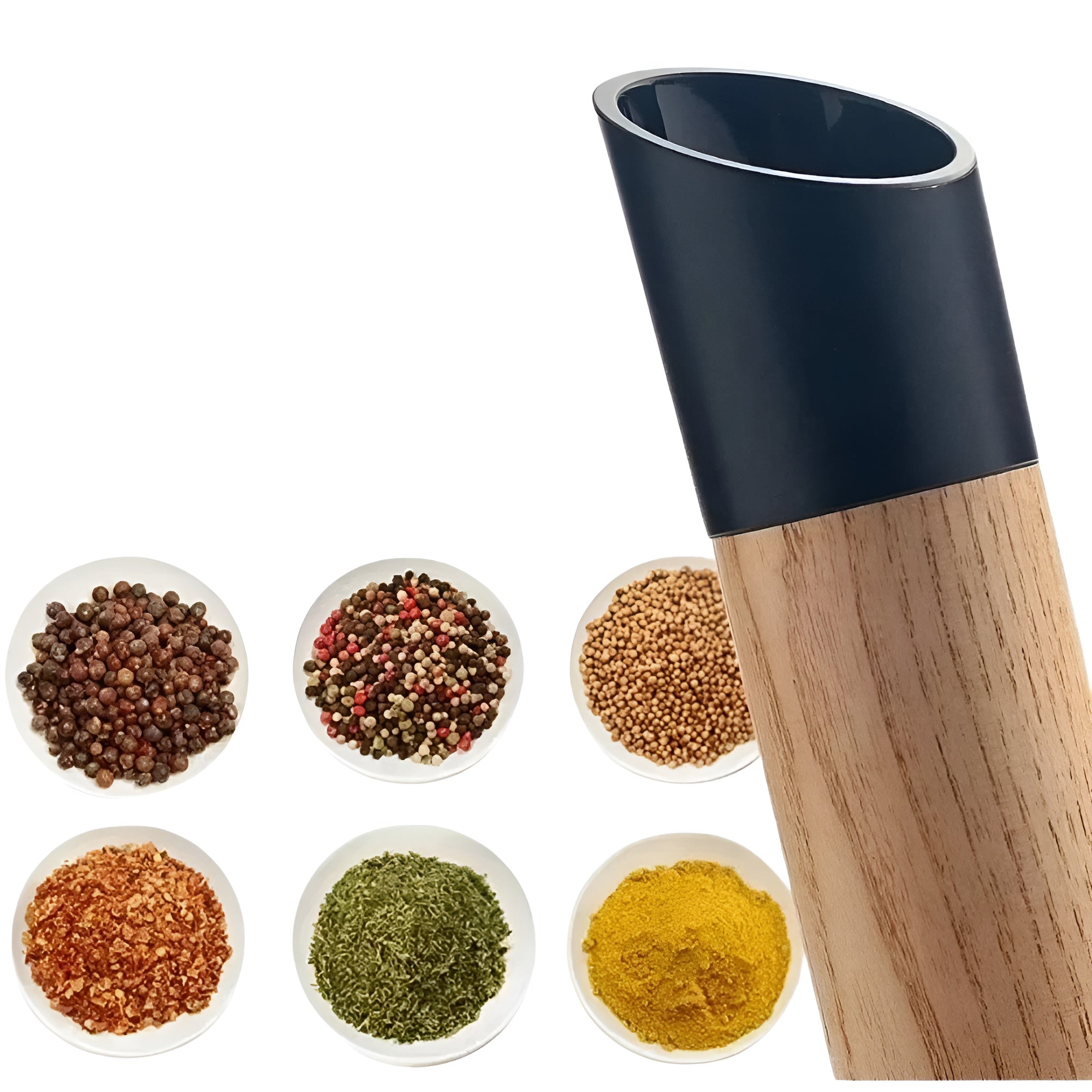 Salt- og Pepperkvernsett – Justerbart Kvernverk | Stilrent for Alle Kjøkken