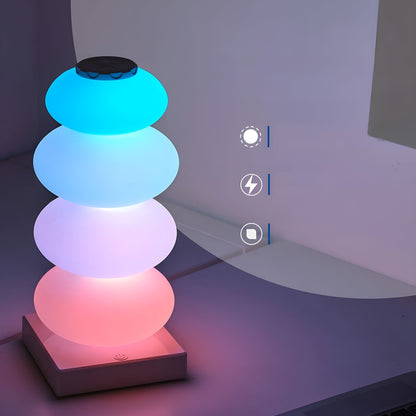 Nattbordlampe – Dimbar LED med 16 Farger | Touchkontroll og Stemningsfull Belysnin