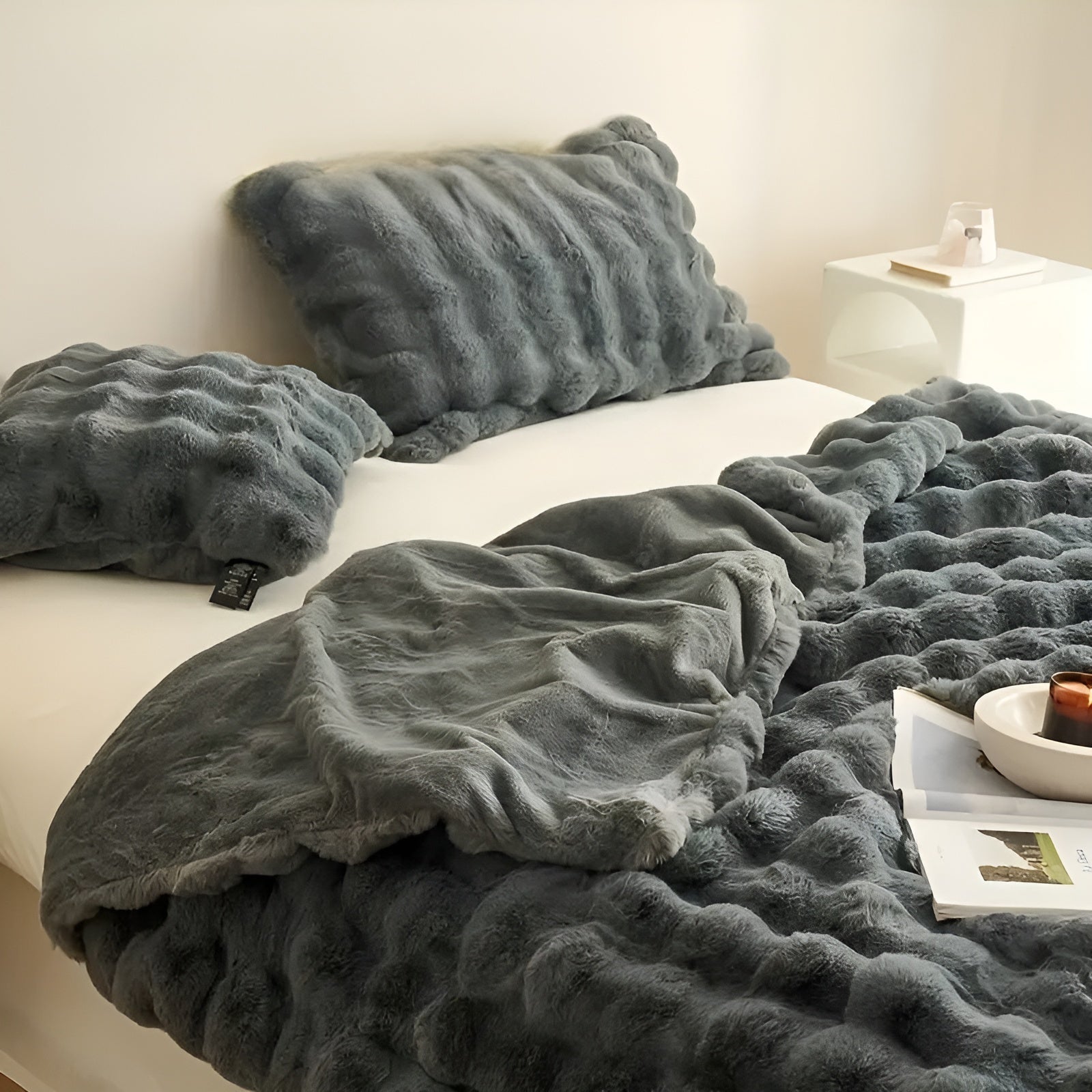 Fløyels- og Fleecepledd – Ekstra Mykt og Varmt | Perfekt for Sofa og Soverom