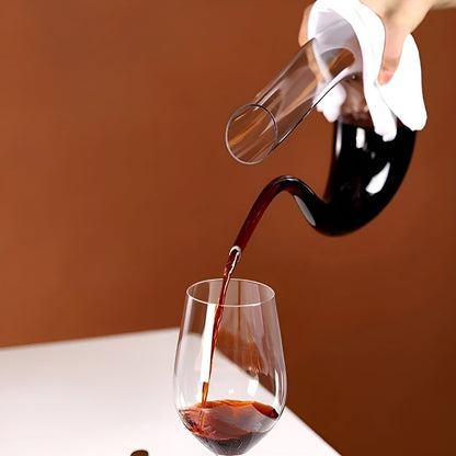 Weindekanter mit Belüfter - Mundgeblasen & Stilvoll | 1500 ml für Bar & Zuhause