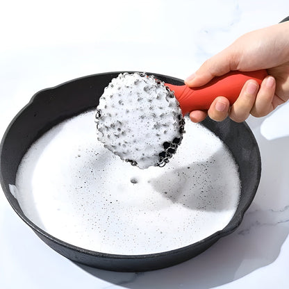 Kjettingbørste I Rustfritt Stål – Fjerner Fastbrent Smuss Enkelt | Perfekt For Støpejernspanner Og Dutch Oven - 1