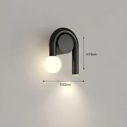 LED Vegglampe i U-form – Moderne og Dekorativ | Perfekt for Stue og Soverom